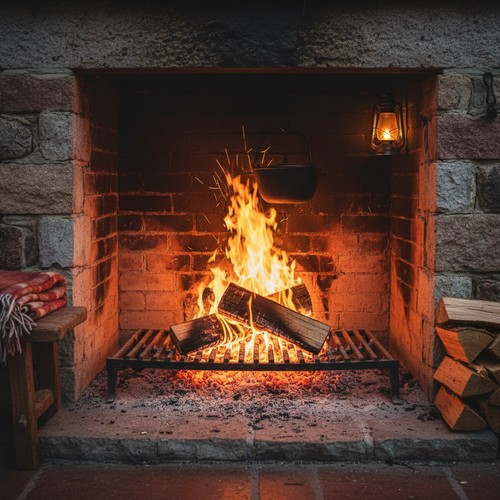 Gusseisen rost kamin - gusseisen,