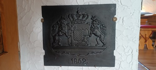 Bayern wappen gusseisenplatte - wappen,