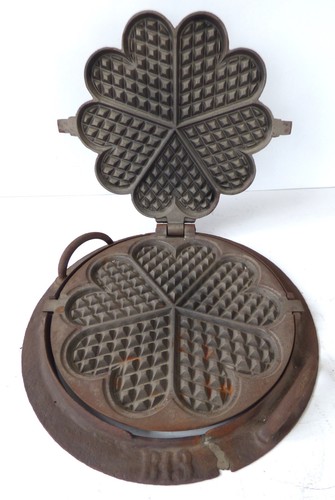 Antik alt waffeleisen - antik, mit